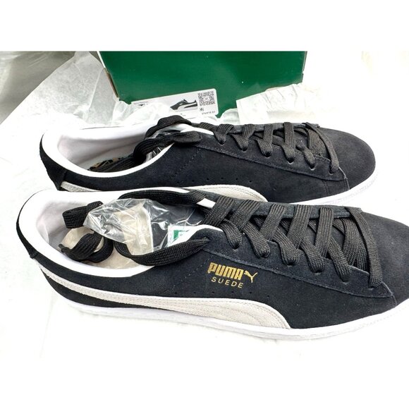 Puma Suede Classic Sneakers Black/White Size 12 US Mens - Picture 3 of 9